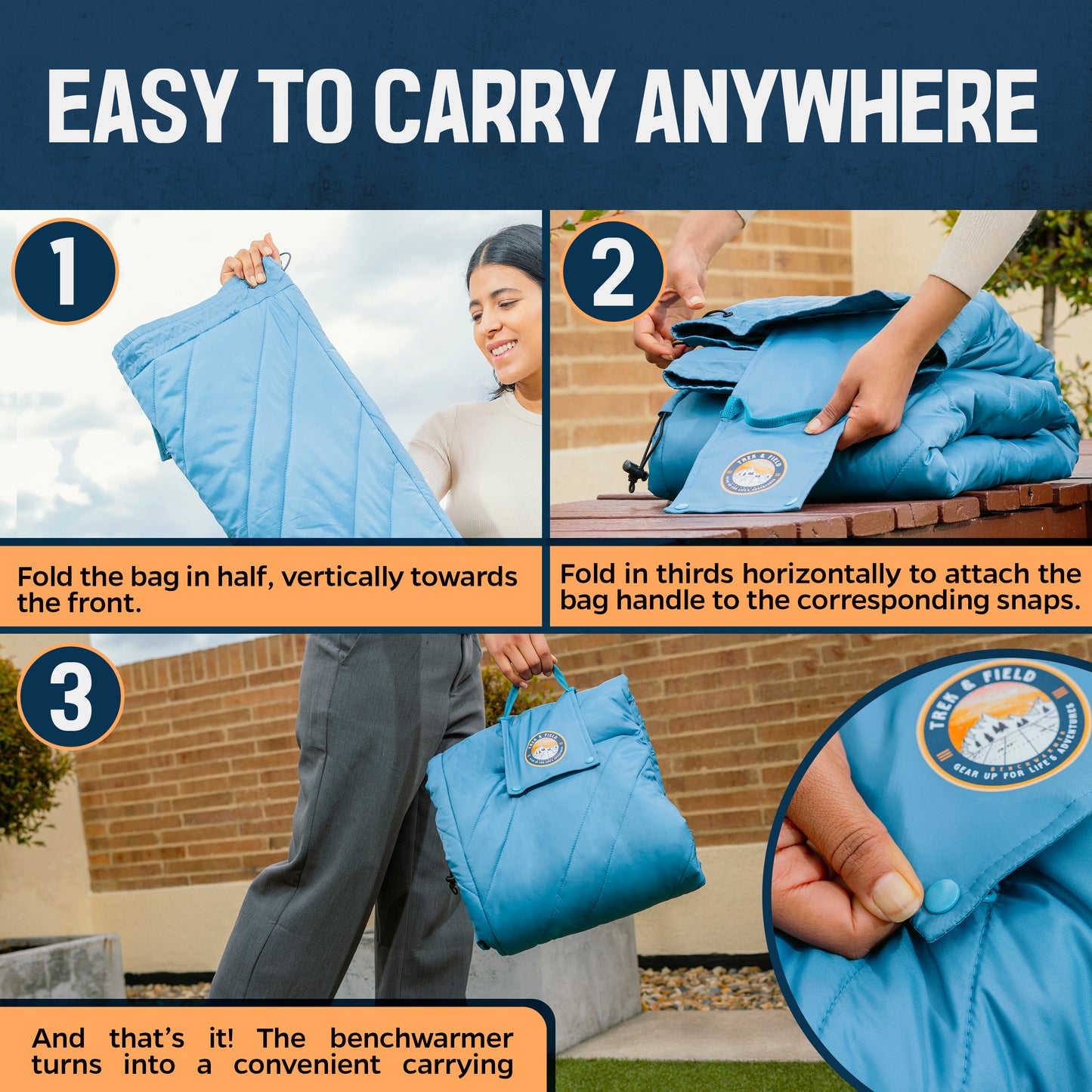 The Benchwarmer by Trek & Field - Wearable Stadium Blanket